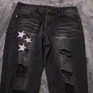 Black Demin Jeans, Y2K